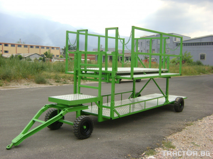 Машини за лозя / овошки Платформа-Ремарке за овощни градини 10 - Трактор БГ