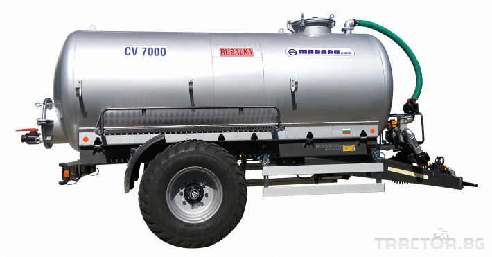 Ремаркета и цистерни Цистерна за вода CV7000, бензинова помпа/дизелова помпа 0 - Трактор БГ