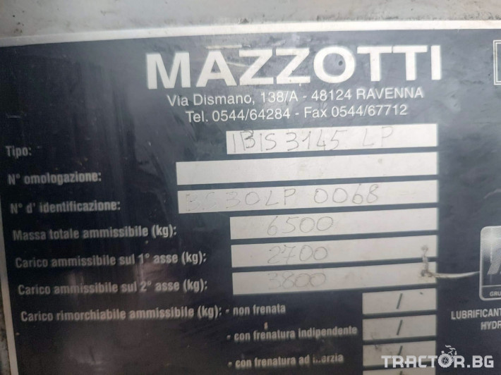Самоходни пръскачки Самоходна пръскачка MAZZOTTI IBIS 3145 LP 4 - Трактор БГ