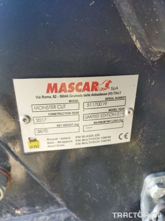 Сламопреси Mascar Сламопреса за кръгли бали Monster Cut 770 Limited Edition 4 - Трактор БГ