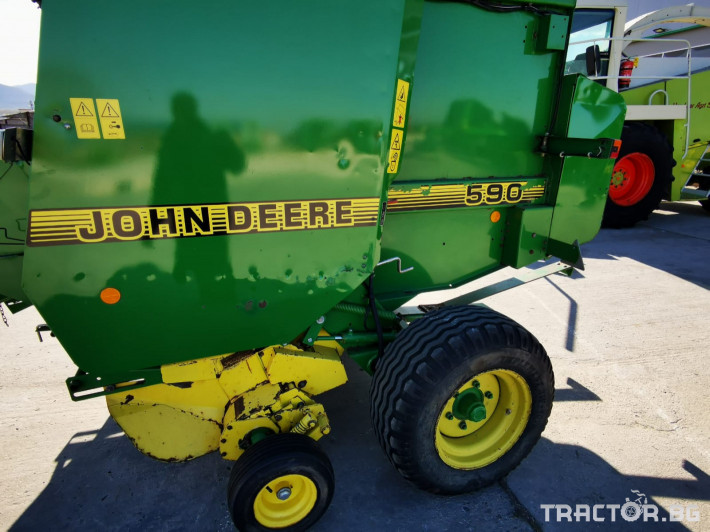 Сламопреси John-Deere 590 МРЕЖА И СЕЗАЛ 8 - Трактор БГ