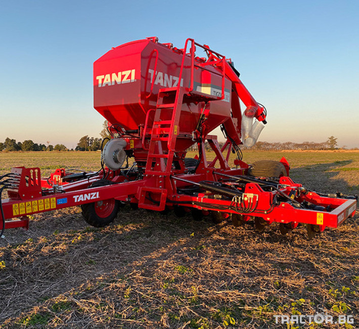 Сеялки No Till Tanzi Аржентинска сеялка  Tanzi Tigon 6.32 6 метра с Isobus 0 - Трактор БГ