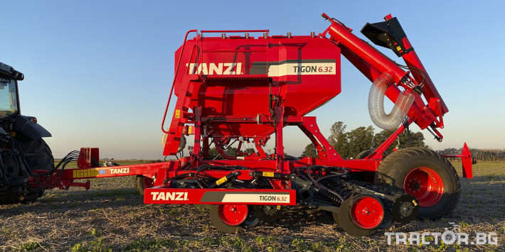 Сеялки No Till Tanzi Аржентинска сеялка  Tanzi Tigon 6.32 6 метра с Isobus 1 - Трактор БГ