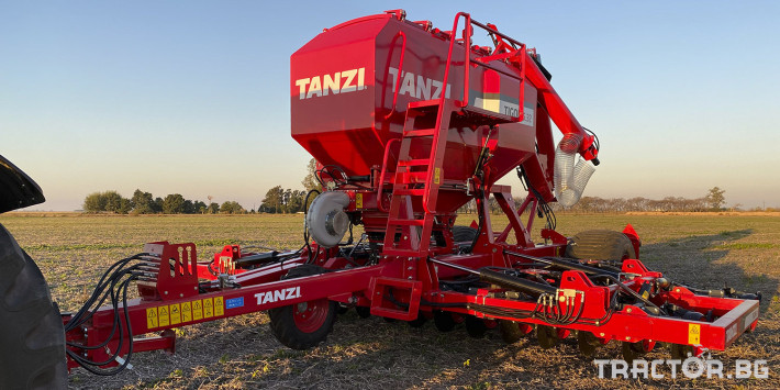 Сеялки No Till Tanzi Аржентинска сеялка  Tanzi Tigon 6.32 6 метра с Isobus 4 - Трактор БГ